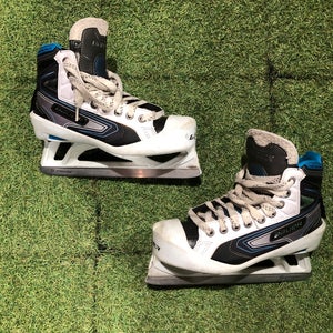 Intermediate Bauer Reactor 7000 Hockey Goalie Skates Regular Width Size 4.5 (Used)