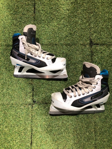Intermediate Bauer Reactor 7000 Hockey Goalie Skates Regular Width Size 4.5 (Used)