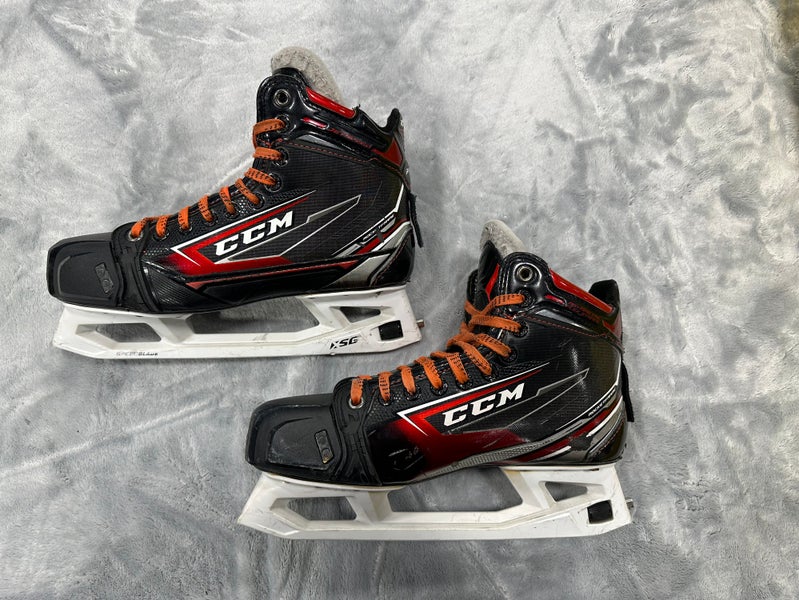 Senior CCM JetSpeed FT480 Hockey Goalie Skates Regular Width 7.5 (Used)