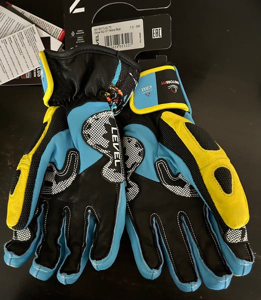 Yellow/Blue Small / Medium Adult Unisex Level Gloves (New) | SidelineSwap |  Buy and Sell on SidelineSwap