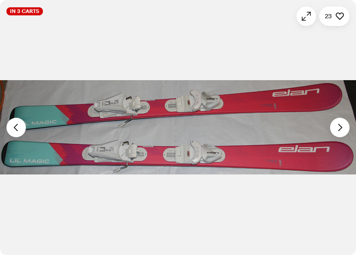 NEW 2025 Elan lil magic girls kids Ski System 80cm with EL 4.5 GW size adjustable Bindings