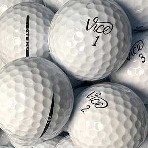 12 Near Mint AAAA White Vice Pro Used Golf Balls