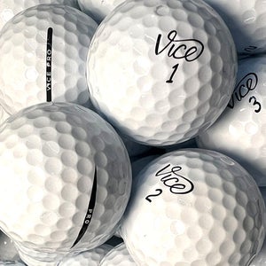 15 Near Mint AAAA White Vice Pro Used Golf Balls