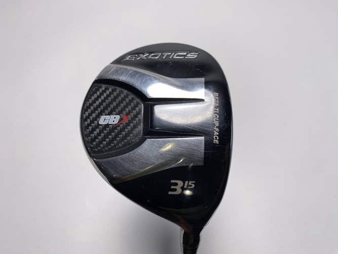 Tour Edge Exotics CBX 3 Fairway Wood 15* HZRDUS Red 5.5 62g Regular RH