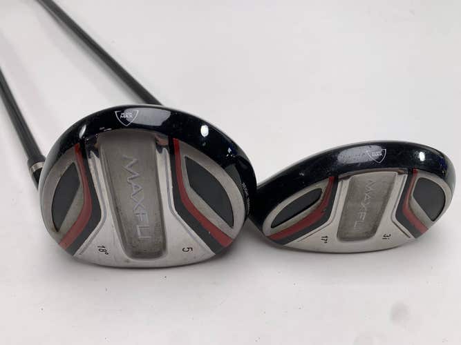 Maxfli Black Max 3 Hybrid & 5 Fairway Wood Set 17* 18* 75g Regular RH