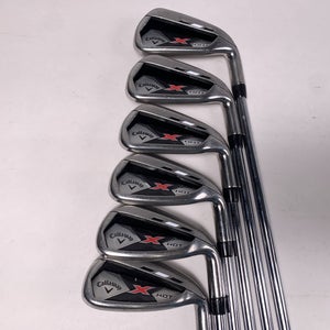 Callaway X Hot 2013 Iron Set 5-PW True Temper SpeedStep 85g Regular Mens RH