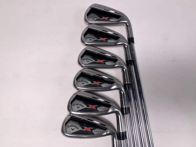 Callaway X Hot 2013 Iron Set 5-PW True Temper SpeedStep 85g Regular Mens RH