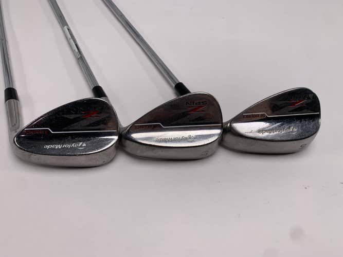 TaylorMade Z Spin Wedge Set 52* 9 | 56* 12 | 60* 10 Wedge Steel Mens RH