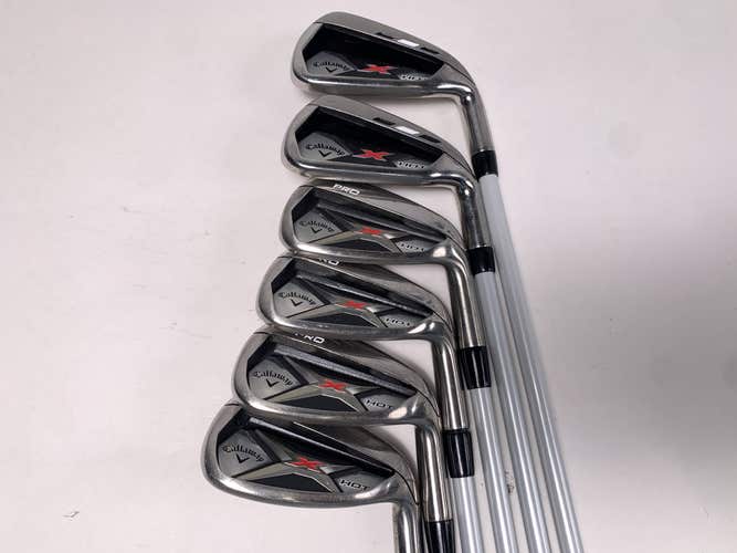 Callaway X Hot 2013 Iron Set 6-PW+GW X Hot 65g Senior Graphite Mens RH