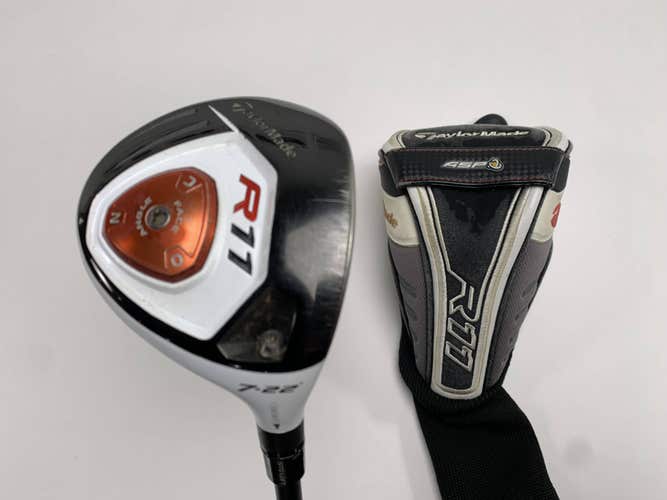 TaylorMade R11 7 Fairway Wood 22* Fujikura Blur 60g Stiff Graphite Mens RH HC