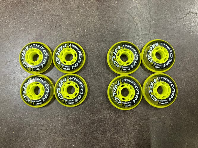 Hi-Lo Outdoor Inline Hockey Wheels I Full Set (New)