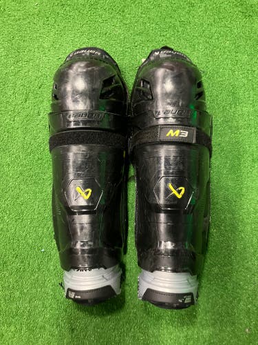Intermediate Bauer Supreme M3 Shin Pads 14" (Used)