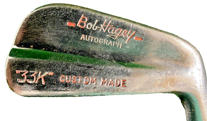 Bob Hagey Golf 2 Iron 33K Autograph Custom Made Regular Steel RH Vintage Grip
