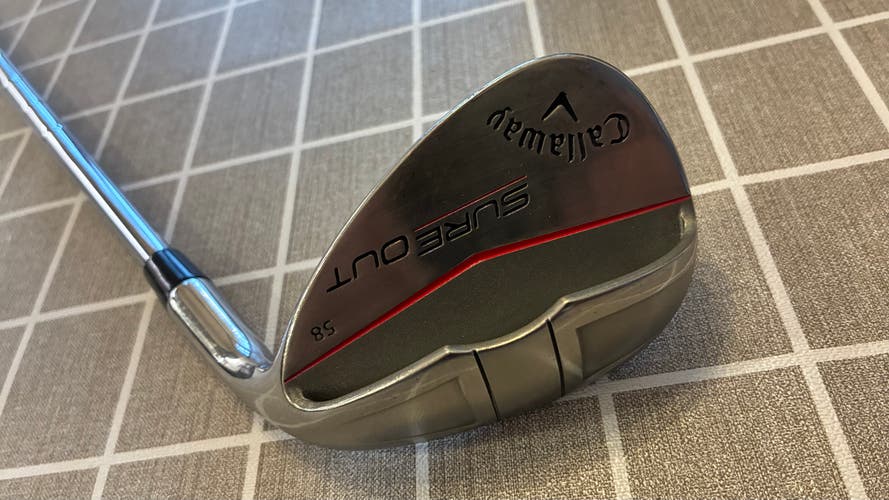 Men's Callaway Sure Out Right Handed Wedge Regular Flex 58 Degree Steel Shaft (Used)