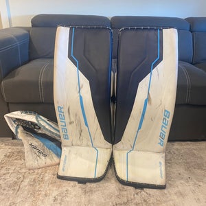 34+1 Bauer Supreme Shadow Goalie Medium (pad and glove set)