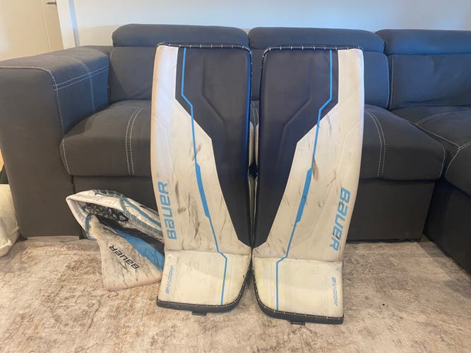 34+1 Bauer Supreme Shadow Goalie Medium (pad and glove set)