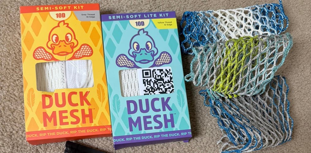 Lacrosse mesh bundle! Hero 4.0, Duck, Mesh, and more! First come first serve!
