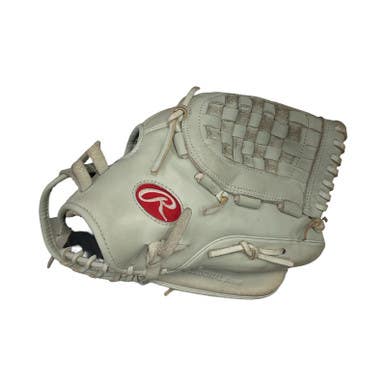 Used Rawlings GG ELITE RH Throw Fastpitch Gloves White 12 1/2" 11859-S000027725