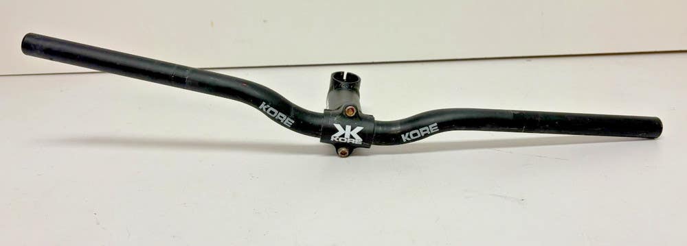 Vintage 1990s KORE 625mm Black Aluminum Riser Handlebar & 110mm KORE Stem GREAT