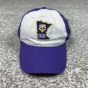 Minnesota Twins X Vikings Hat Cap Snap Back Mens One Size Purple NFL Football