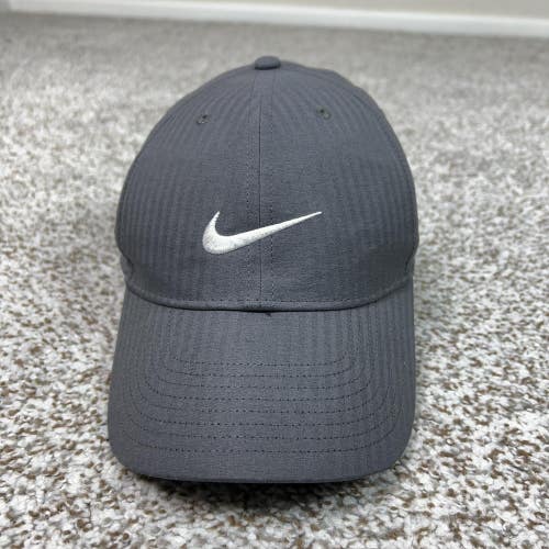 Nike Hat Cap Strap Back Mens One Size Gray Legacy91 Dri FIT Swoosh Athletic Logo