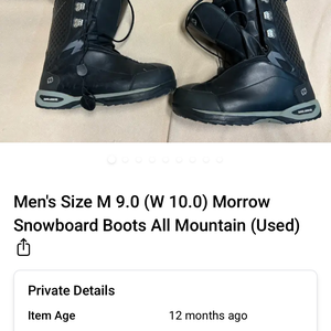 Bundle Burnt 144cm snowboard Morrow size 9 & Bolle Helmet  (Used)