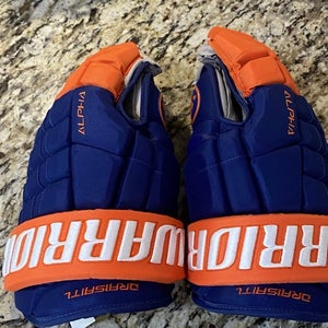 Edmonton Oilers Leon Draisaital Warrior Gloves 15" Pro Stock (New)