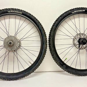 WTB Speed Master 24 11.3 9-Spd Black Aluminum Disc Brake 26" QR Wheelset +Tires