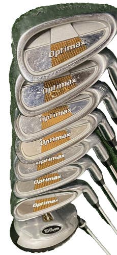 Wison Opti Max Iron Set 4h,5-PW RH Regular Flex Steel 5i 38" Factory Grips Nice