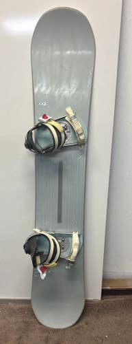 Salomon AMP 154cm Twin-Tip All-Mountain Snowboard RIDE Preston Bindings Medium