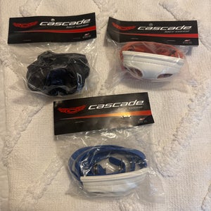 Bundle of 3 Cascade Lacrosse Chin Straps Brand New