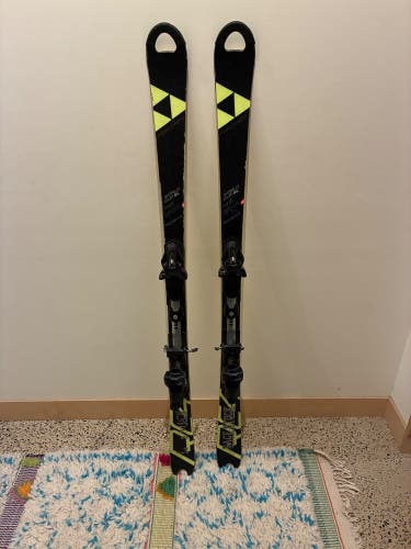 Fischer RC4 WC SL 145 cm Racing Skis With Bindings Max Din 11 (Used)