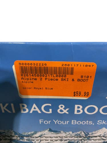 Used Alpine DH Ski Travel Bag Royal Blue 11847-S000032226