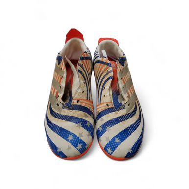 Used Adidas Soccer Cleats Navy Blue And Orange Senior 6 11863-S000025061