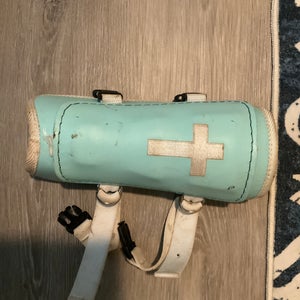 Hallowed Cross Teal Junior Shin Guards (New)