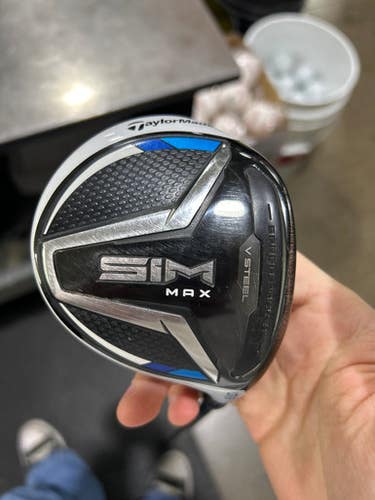 Used Taylormade SIM MAX Mens Fairway Wood RH 5 Wood 11605-S000212288