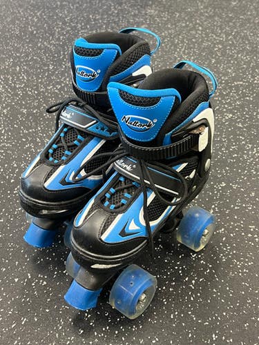 Used NATTORK Junior Roller Quad Skates Black Adjustable 11849-S000035813