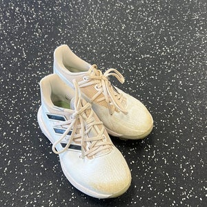 Used Adidas ADIZERO BB/SB Cleats White Junior 01.5 11849-S000035784