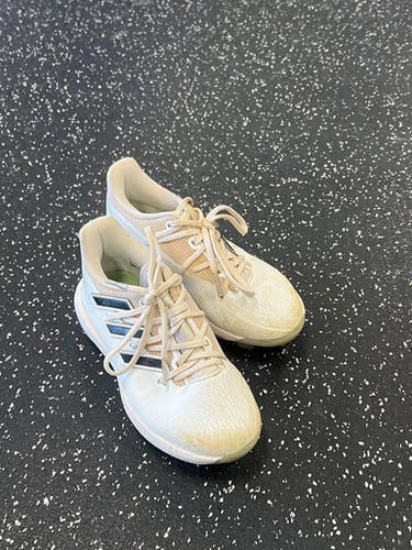 Used Adidas ADIZERO BB/SB Cleats White Junior 01.5 11849-S000035784