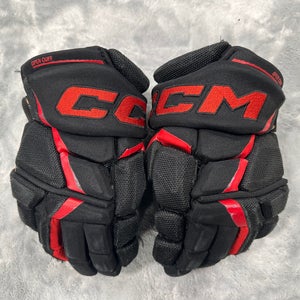 Black Junior CCM JetSpeed FT6 Gloves 11" (Used)