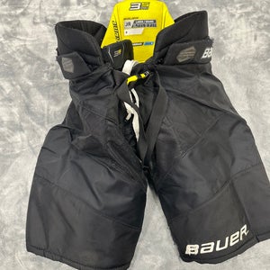 Black Junior Large Bauer Supreme 3S Pro Hockey Pants (Used)