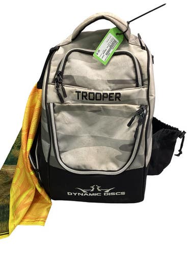 Used Dynamic Discs TROOPER Disc Golf Backpack Beige 11347-S000262264