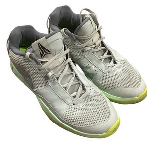 Used Nike JA 1 LIGHT SILVER Basketball Shoes M Grey And Lime Senior 12 11347-S000262251