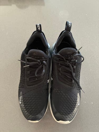 Black Unisex Size M 9.5 (W 10.5) Adult Nike Air Max 270 Shoes (Used)