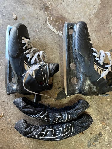 True (VH) One Piece Hockey Goalie Skates Regular Width 10 (11.5 shoe) (Used)