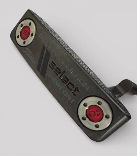 Titleist Scotty Cameron Newport Select Black Putter EUC Super Stroke RH 35"