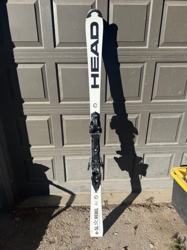 HEAD E-Race Pro 158 cm Racing Skis With Bindings Max Din 18 (Used)