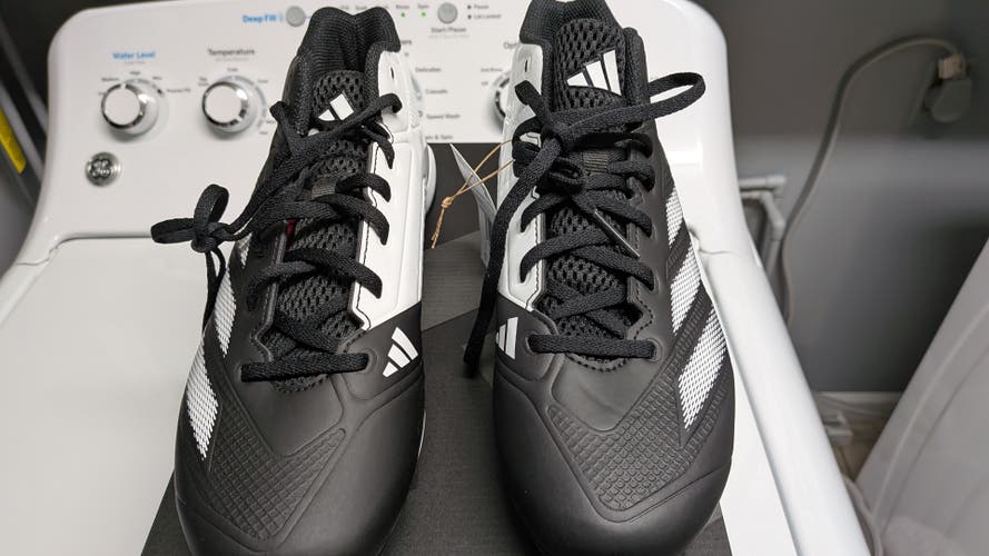 adidas Adizero Impact MD BSB Men’s Size 8.5 Molded Baseball Cleats Black