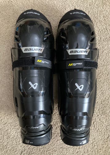 Senior Bauer Supreme M5 Pro 15" Shin Pads (Used)