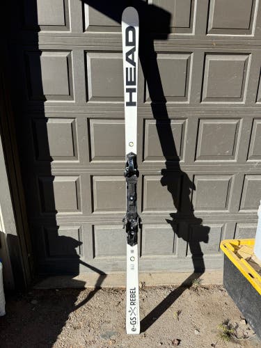 HEAD WC Rebels e-GS RD 188 cm Racing Skis With Bindings Max Din 20 (Used)